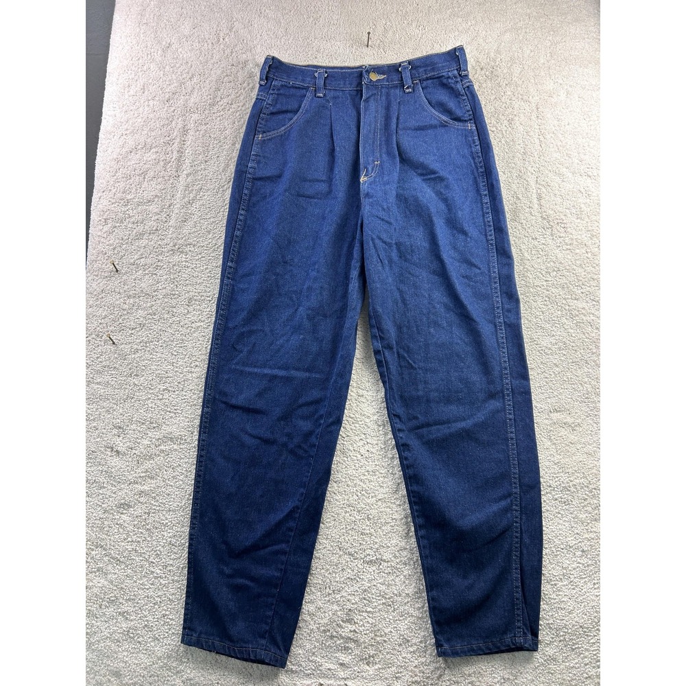Rustler Jeans Womens 14 Made in USA Blue Pleated High Rise Tapered Mom 762MSW5